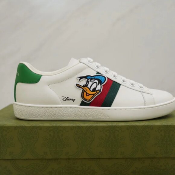 NWOT Authentic Gucci x Disney Donald Duck Ace sneakers - Picture 5 of 7